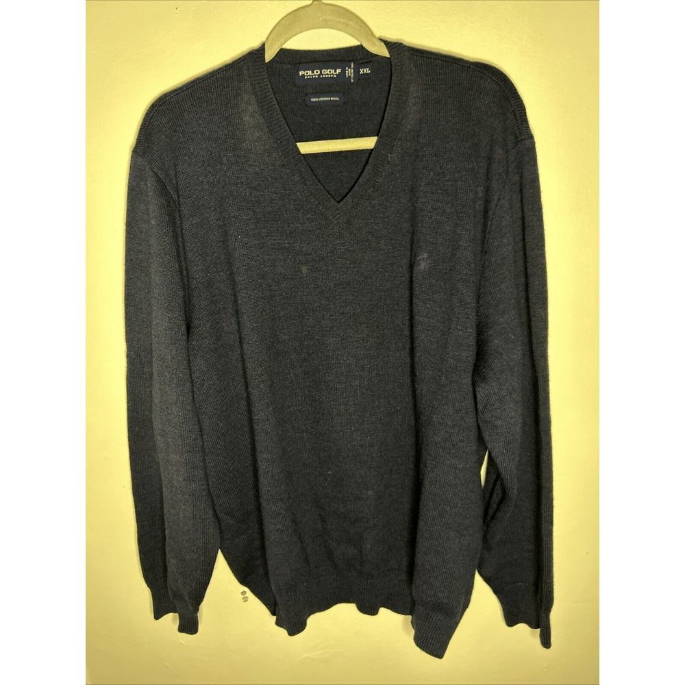 Polo by Ralph Lauren Sweater Size XXL 100% Merino Wool Golf Sports Outdoors